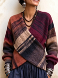 🤲LAST DAY SAVE 49% ⏰🍂 Cozy Plaid Wrap Sweater