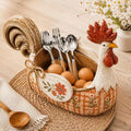 🐓 Farmhouse Rooster Storage Basket
