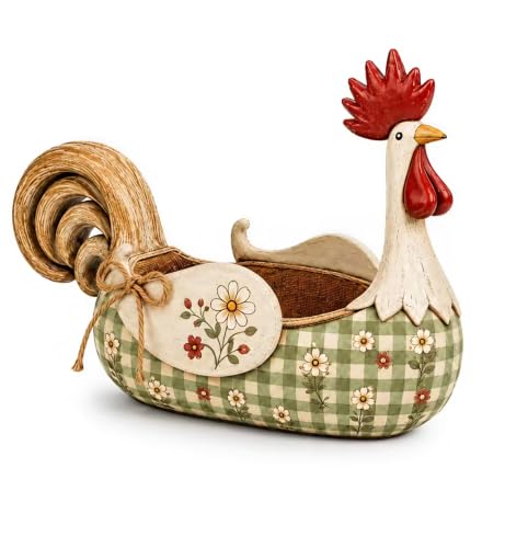 🐓 Farmhouse Rooster Storage Basket