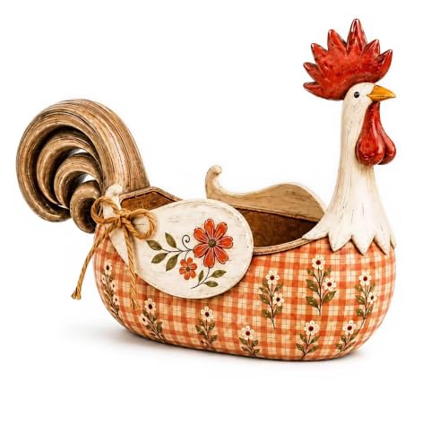 🐓 Farmhouse Rooster Storage Basket